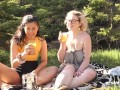 Ersties - Hanna & Jin Find a Spot in the Woods to Have Lesbian Sex
