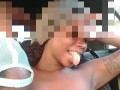 PETITE EBONY FREAK WAS SURPRISED HOW GORILLA P DEVOURS HER SOFT SAGGY TITTIES!!!!!!!!!!