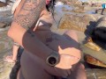Conheci essa putinha na praia e chamei para foder gostoso, transamos em publico sem preservativo