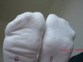 Mistress shows and orders to smell her feet in white socks, foot worship POV