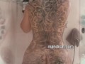Sexy Sudsy Shower With Fit Tattooed MandiCat