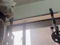 Spying on a Big Ass Gym girl on the Treadmill