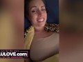 Big boobs babe funny bloopers after sex scene with cumshot still on ass, dick rates, naked mirror selfies & more - Lelu Love