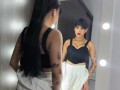 sexy colombian gril enjoy fuck her after see in the mirror