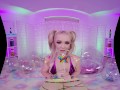 Deep throat fucking with sweet pigtailed Kay Carter VR