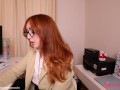 Bitchy CoWorker to Submissive Slut - POV sex curvy redhead