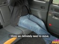 Female Fake Taxi Rough ass fucking and ass licking taxi ride