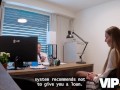 VIP4K. Stanley Johnson seduced his customer and fucked in the office. Hot sex with Arina Shy