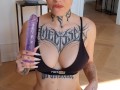 Purple dildo tease / Angelssex