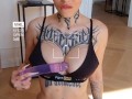 Purple dildo tease / Angelssex