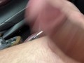 Public masturbation in car while driving, edging on a long trip