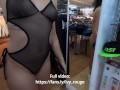 transparent bikini in public store strangers can see my pussy