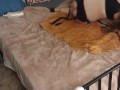 Big ass pounded by horny girl with a strap on until they cum together