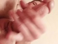 Hot stud in onsie stroking beautiful