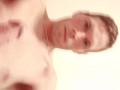 Hot stud in onsie stroking beautiful