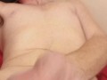 Hot stud in onsie stroking beautiful