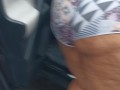 Bbw vacuum at car wash while flashing ass to strangers