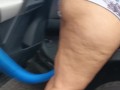 Bbw vacuum at car wash while flashing ass to strangers
