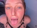 Redhead Begs For Cum