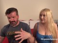 Casting Desperate Amateurs Lexi Olivia and Emma get their big tits sucked and fucked