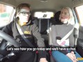 Fake Driving School - Tall British blonde gets CREAMPIED in her tight pussy