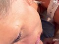 German Amateur Schnuggie91 Sucks Cock At The Beach And Gets Cum on her Face - Mydirtyhobby