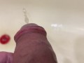 Morning pissing with a view from a dick:) POV
