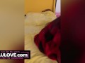 Big boobs babe says "I wanna BIG creampie in my cunt sock" POV creampie after blowjob & multiple choking orgasms - Lelu Love