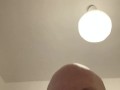 Bald guy orgasm