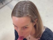 I join him in the workshop at his work to suck him and get a dose of sperm  I didn't want to wait fo