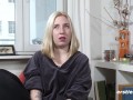 Ersties - Sexy Barcelona Blonde Fingers Her Wet & Hairy Pussy