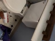 Dirty slut sucks my dick in the trap bathroom