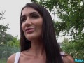 Public Agent - British MILF with beautiful body and tight pussy takes a creampie outside