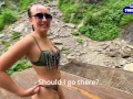 Sex Blog - Tourist Couple Walking in Nature and Having Sex