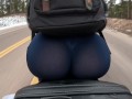 Big Booty Biker Rides Motorcycle With Light Up Butt Plug Compilation