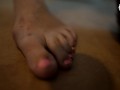 Private dancer and her big sexy feet worship (foot play, sexy soles, barefoot, foot tease, big sole)
