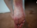 Private dancer and her big sexy feet worship (foot play, sexy soles, barefoot, foot tease, big sole)