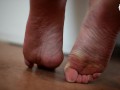 Private dancer and her big sexy feet worship (foot play, sexy soles, barefoot, foot tease, big sole)