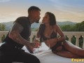 Andrea Retali and her babe love a gonzo hookup in the sunset's embrace - Full HD porn!