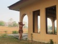 Sexy girl shows tits and pussy in the abandoned villa in Thailand