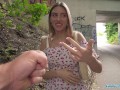 Public Agent she show off her wonderful ass and is fucked outdoors