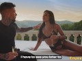 Andrea Retali and her babe love a gonzo hook-up in the sunset's embrace - Full HD porn!