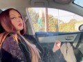 Hot Milf Smoking Sesh in the car Smoking fetish Long Hair Boobs Flashing OF@ArtemisiaLove101