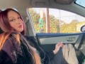Hot Milf Smoking Sesh in the car Smoking fetish Long Hair Boobs Flashing OF@ArtemisiaLove101