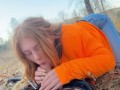 Trophy Redhead Sucking Cock in the Woods gingergrip