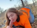 Trophy Redhead Sucking Cock in the Woods gingergrip