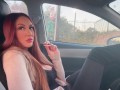 Italian Milf Artemisia Love hot Solo Smoke Session in the car OF @ ArtemisiaLove101