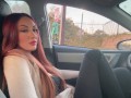 Italian Milf Artemisia Love hot Solo Smoke Session in the car OF @ ArtemisiaLove101