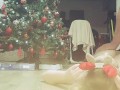 Ruined orgasm at the and of beautiful christmas fuck