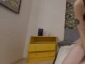 Solo babe,Ashley is rubbing with huge dildo her bald pussy,in VR